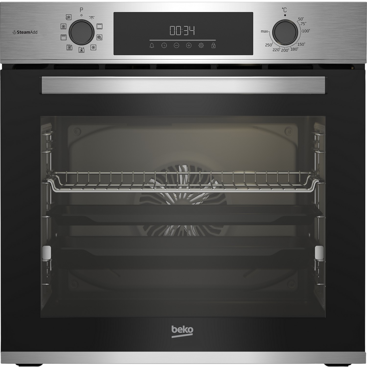 Horno - Beko BBIS12300XCSE, Multifunción, 72 l, Independiente, Todos los laterales catalíticos, 59.40 cm, Inox