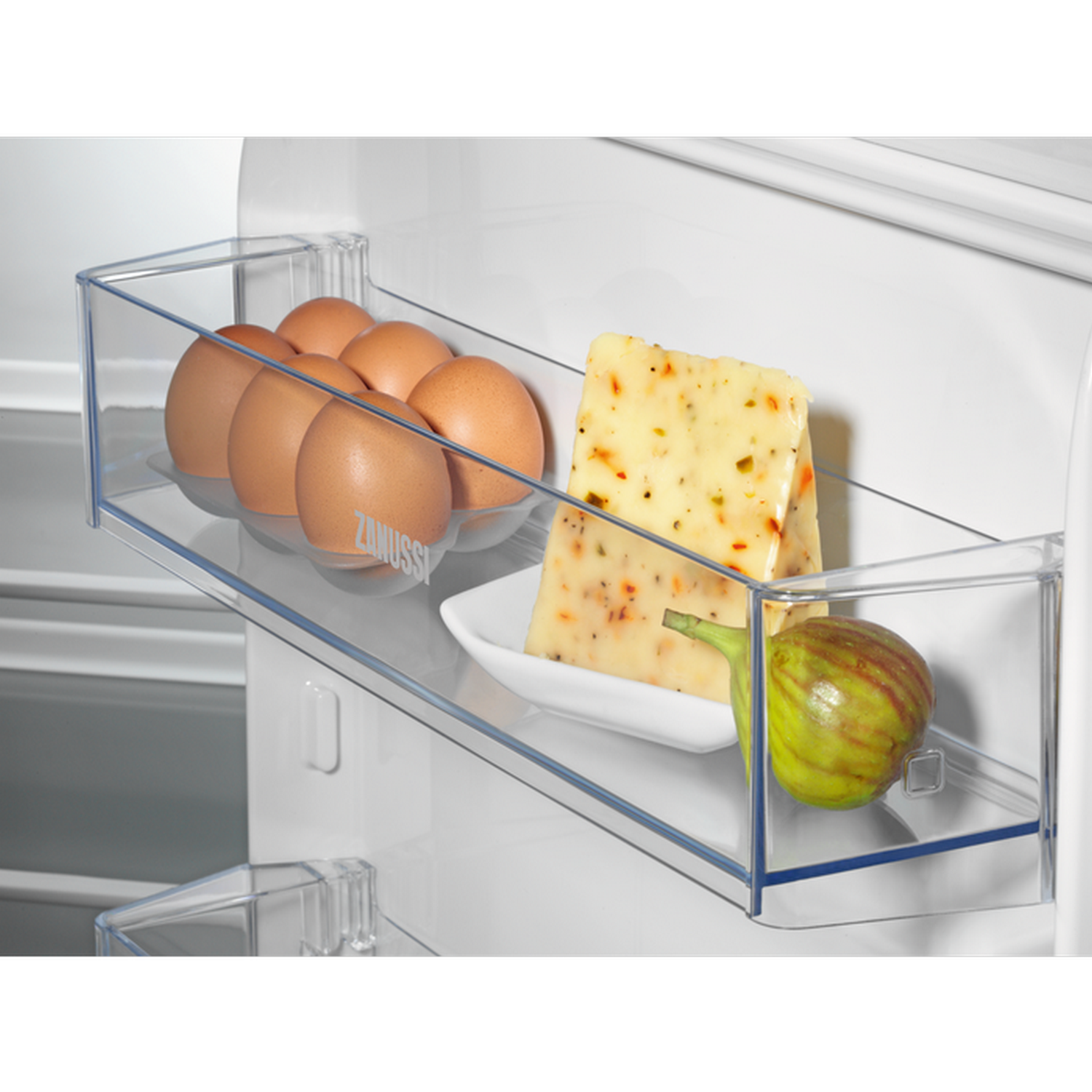 Frigorífico combi - Zanussi ZNLN18FS1, Integrable, 268 l, Estático, 177.20 cm, Pantalla LCD, Blanco