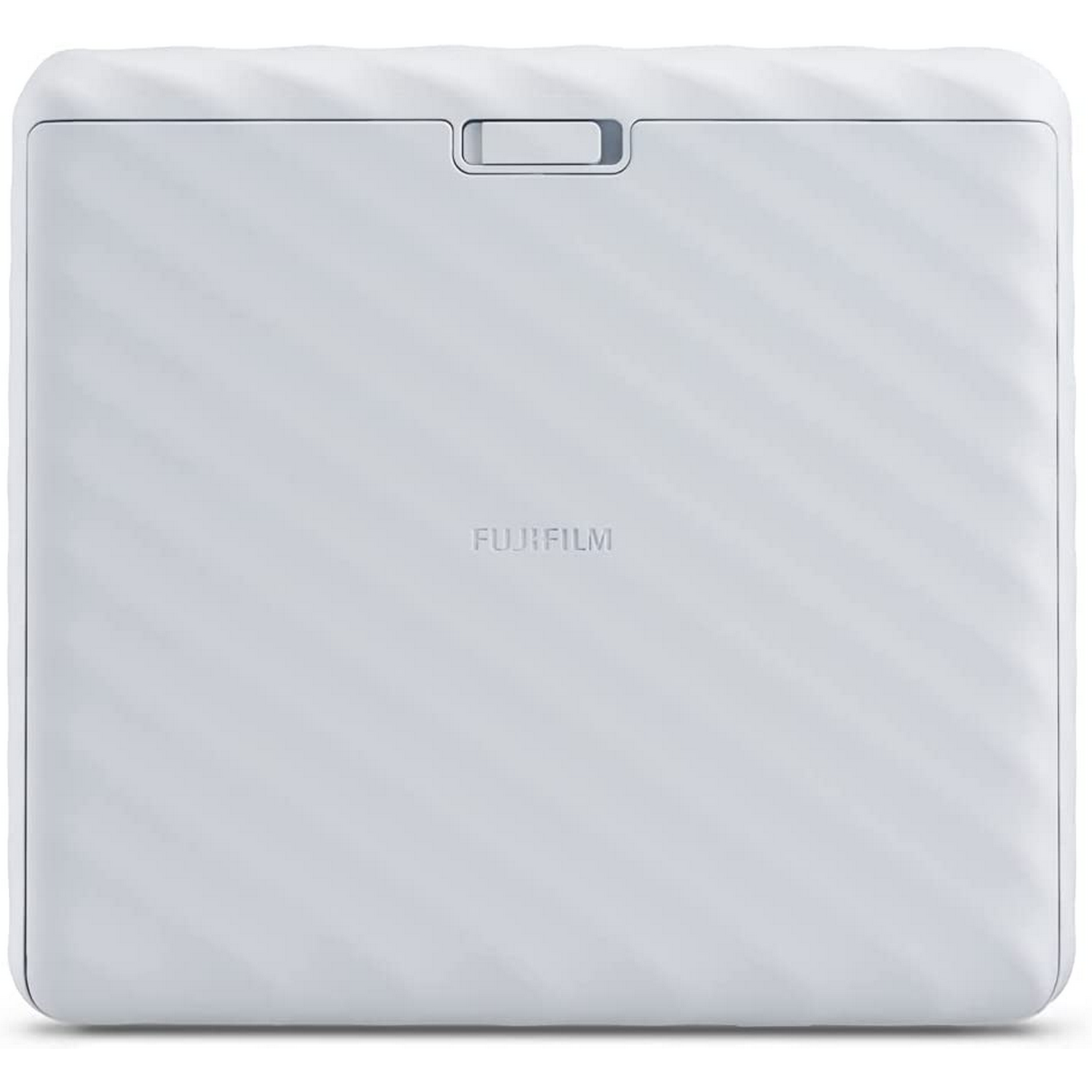 Impresora Fujifilm Instax Mini Link blanca con superficie texturizada.
