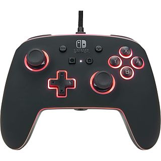 Mando - PowerA Spectra Wired Controller, Para Nintendo Switch, Cable USB, Ergonómico, Negro