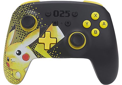 Mando - PowerA Pikachu 025, Para Nintendo Switch, Inalámbrico, Bluetooth 5.0, Multicolor