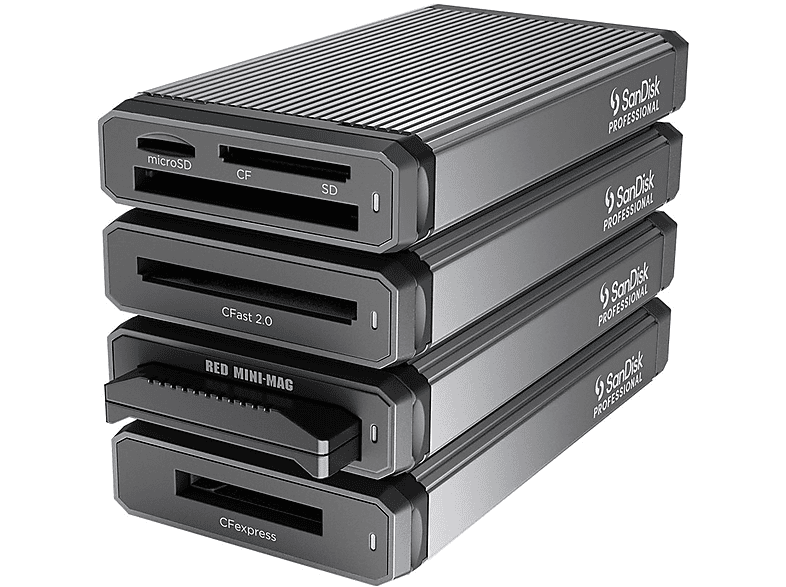 Thumbnail - SANDISK PROFESSIONAL PRO-READER Red MINI-MAG Edition USB 3.2 (Gen 2), Schwarz