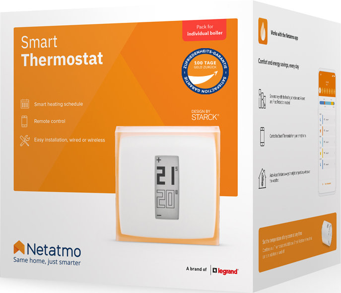 NETATMO NTH01-DE-EC - Thermostat (Transparent/Blanc)
