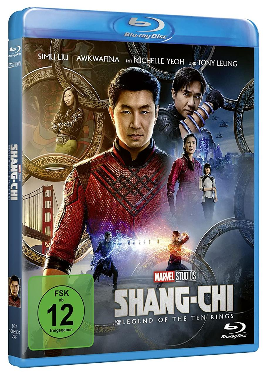 Blu-ray-Filmcover von 'Shang-Chi and the Legend of the Ten Rings'.