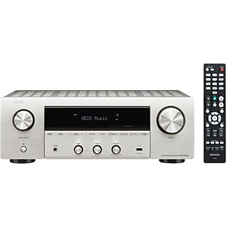 Receptor AV - Denon DRA-800H, WLAN, AirPlay 2, Bluetooth, 2 Canales, MP3, WAV, FLAC, ALAC y DSD, Plata