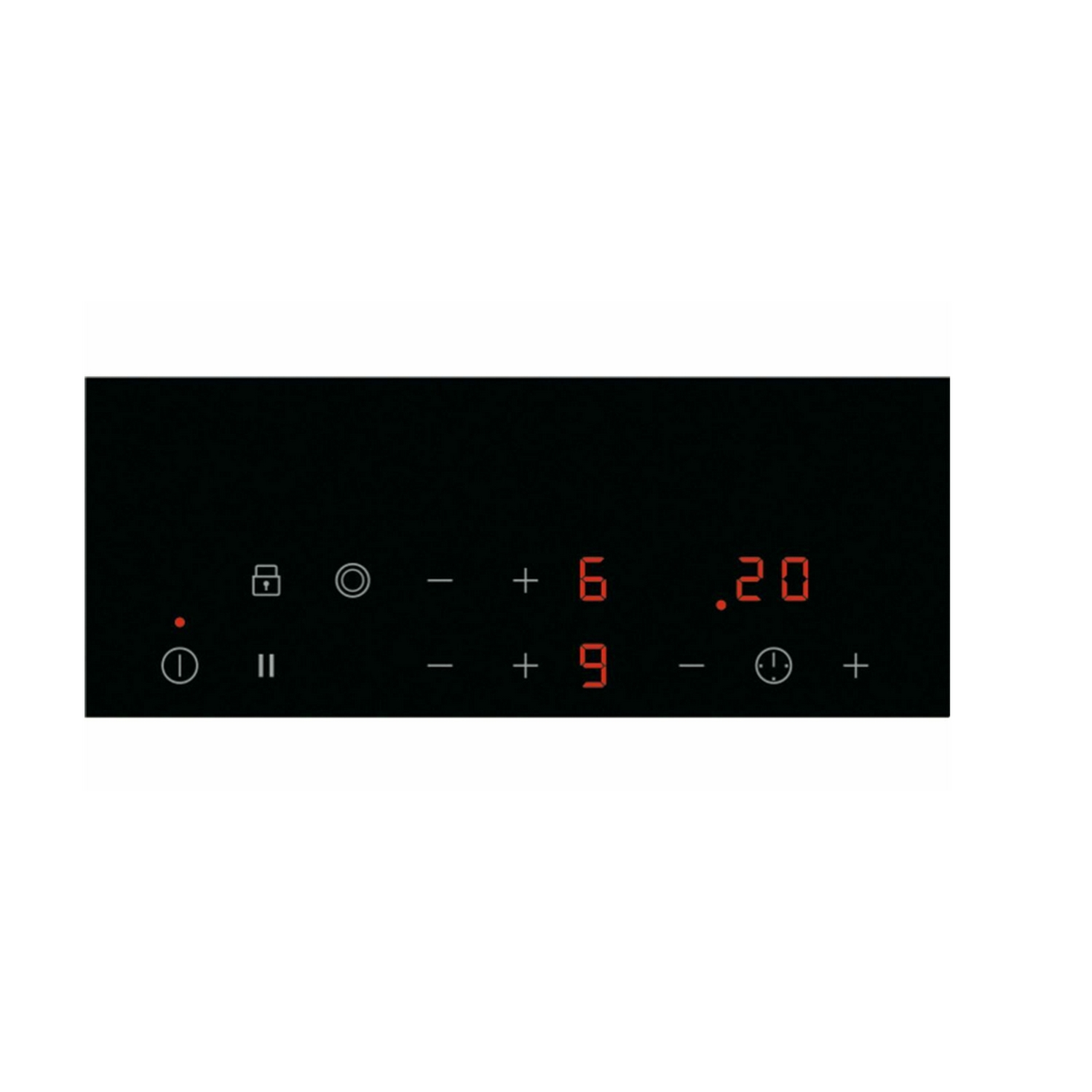 Encimera - Zanussi ZHRN383K, Eléctrica, Inducción, 2 Zonas, 30 cm, OffSound Control, Vidrio negro, Negro