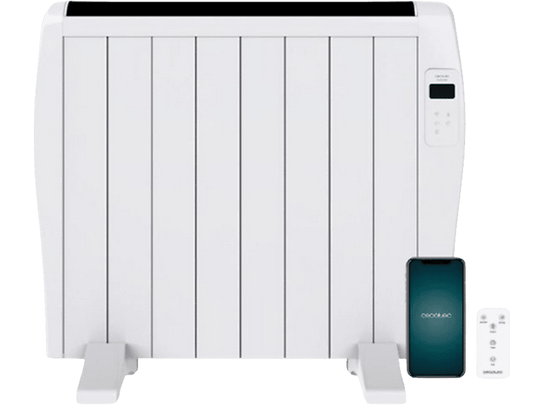Cecotec Ready Warm 1800 Thermal Connected, 1200 W, 8 Elementos, 15 m², 3 Niveles, Blanco