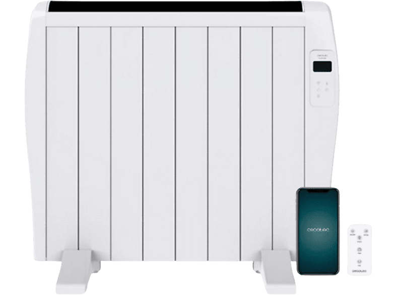 Emisor térmico  Cecotec Ready Warm 800 Thermal Connected, 600 W, Hasta 18  m², LCD, 4 Elementos, Blanco