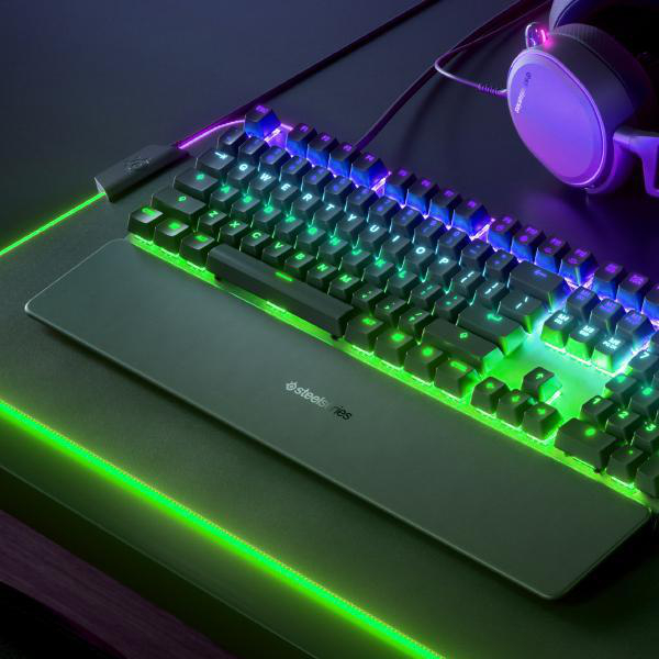 STEELSERIES 64770 APEX 7 BLUE, Gaming Tastatur, Mechanisch, Sonstiges, Kabelgebunden, Schwarz