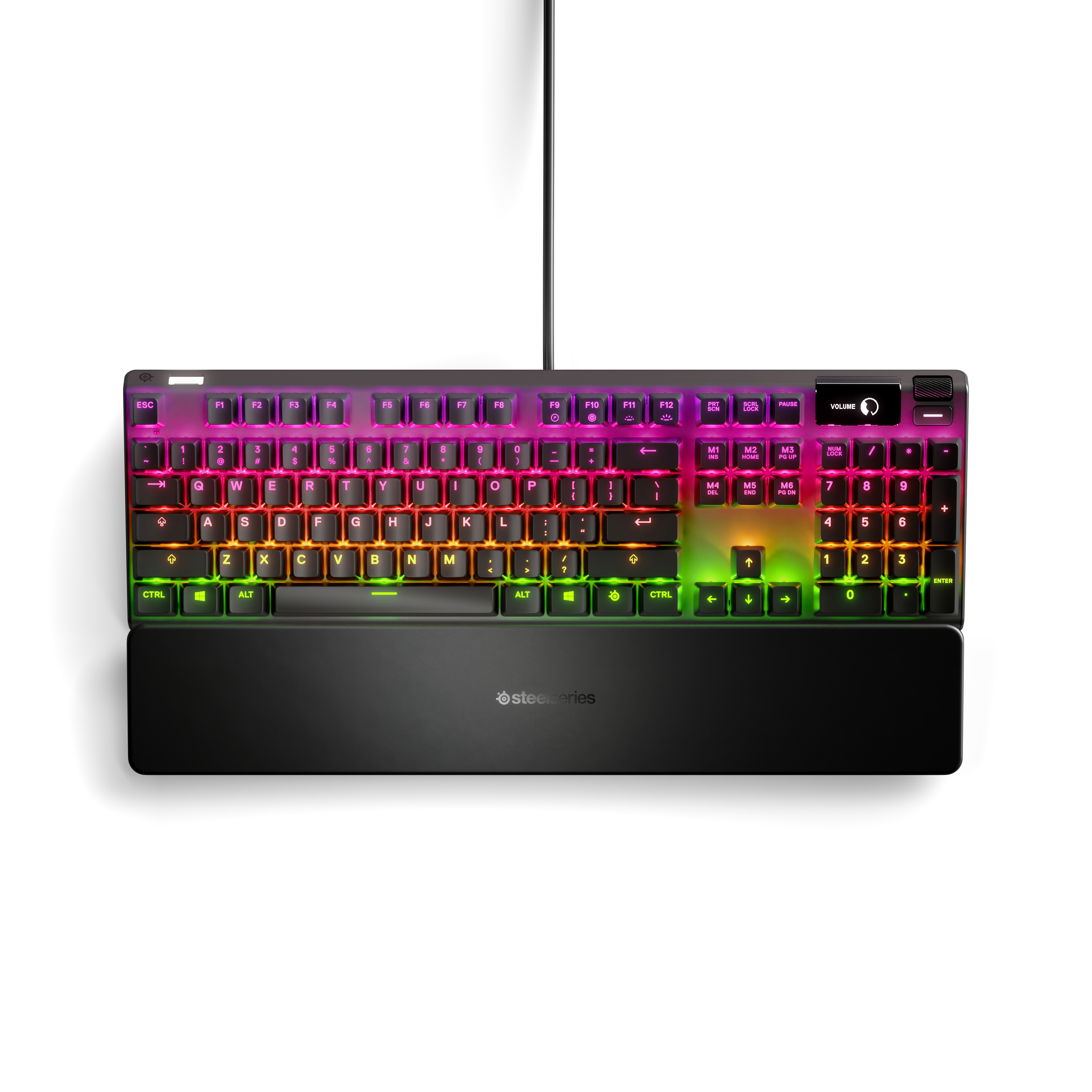STEELSERIES 64770 APEX 7 BLUE, Gaming Tastatur, Mechanisch, Sonstiges, Kabelgebunden, Schwarz