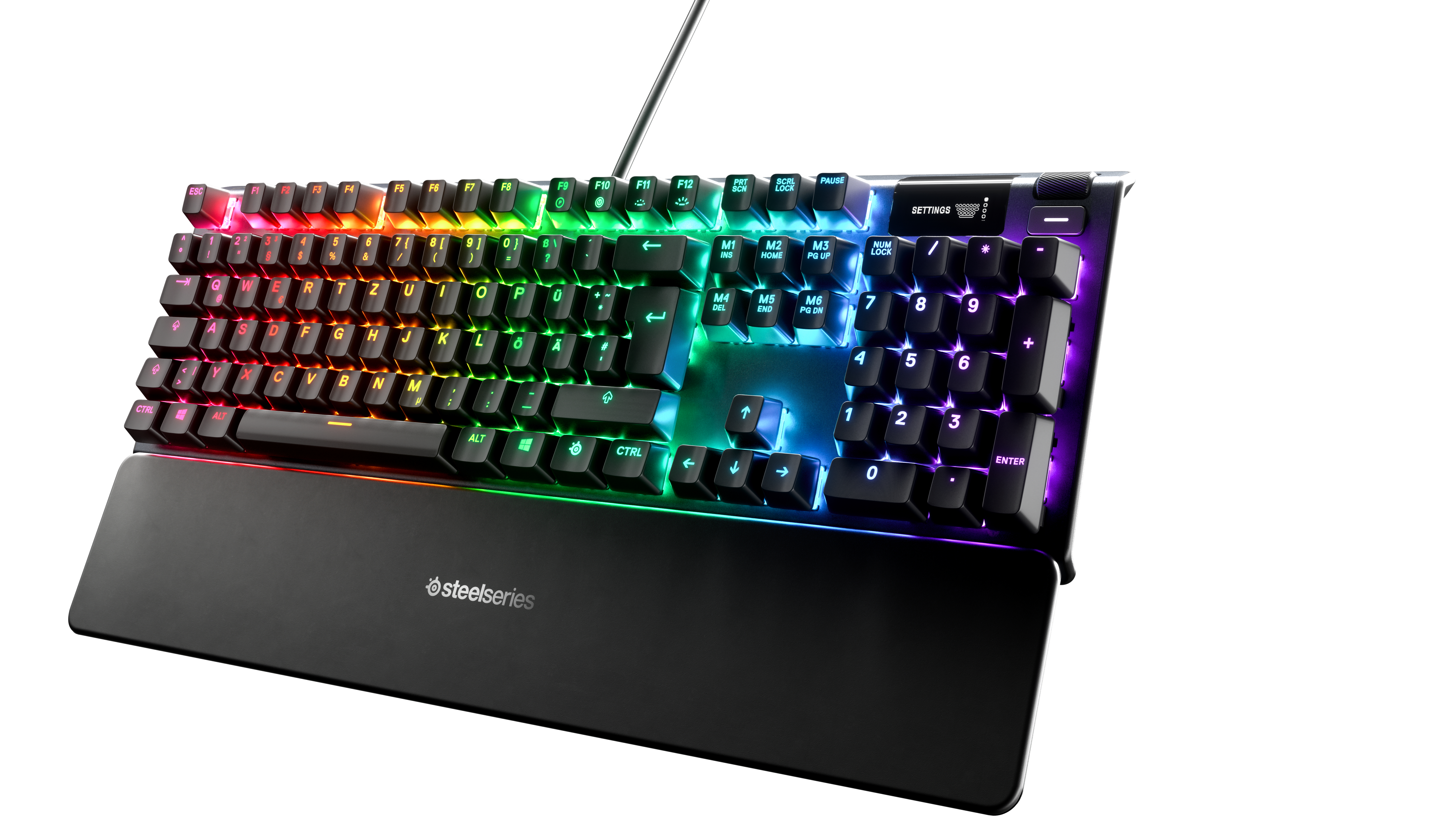 STEELSERIES APEX 5, Gaming Tastatur, Hybrid, Sonstiges, Kabelgebunden, Schwarz