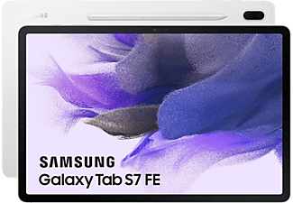 Tablet - Samsung Galaxy Tab S7 FE, 128 GB, Plata, 12.4" WQXGA, 6 GB, Qualcomm SM7225-4-AB, Wi-Fi 6, Android