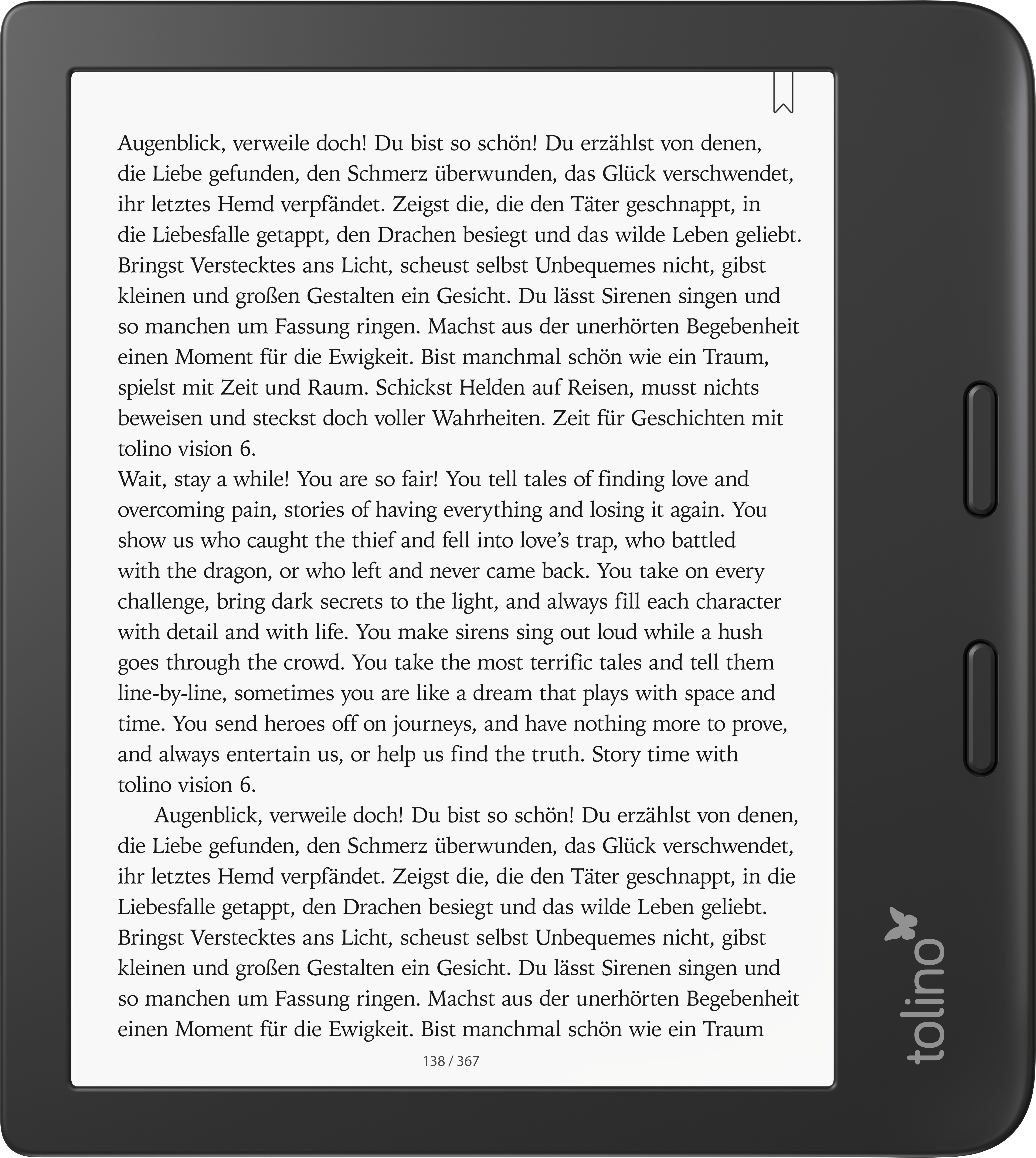 E-Book Tolino GB Vision TOLINO 6 Schwarz 16