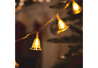FAMILY CHRISTMAS 58216 LED fényfüzér - csengettyű - 2,3 m - 20 LED - melegfehér - 3 x AA