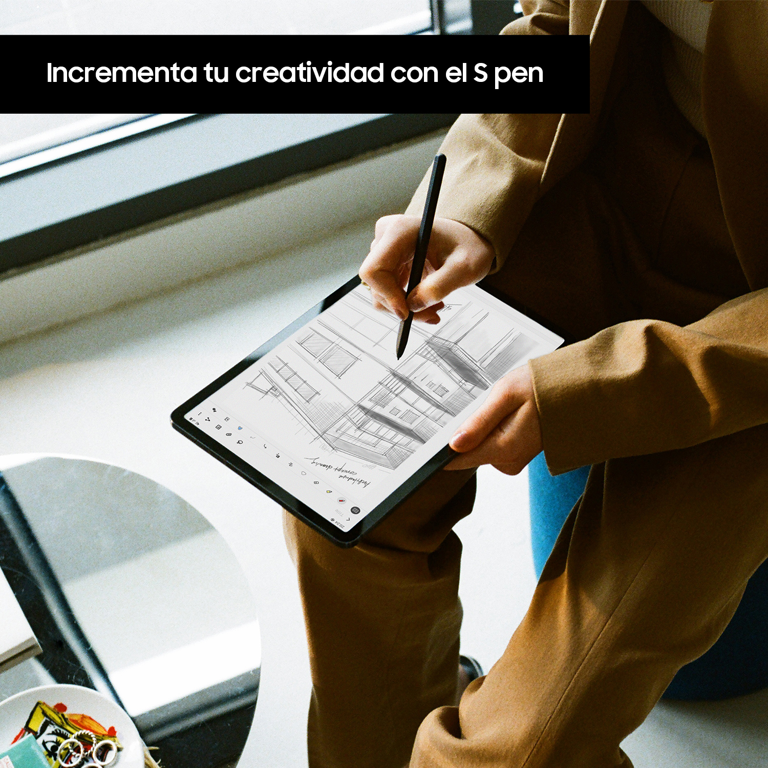 Tablet - Samsung Galaxy Tab S7+, 128 GB, Bronce, WiFi, 12.4", 6 GB RAM, Snapdragon 865 Plus, Android 10