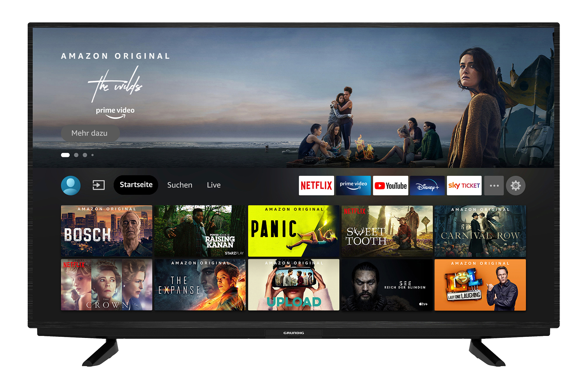 GRUNDIG 50 GUB 7022 FIRE TV EDITION LED TV (Flat, 50 Zoll / 126 cm, UHD 4K, SMART TV, Fire TV Experience)