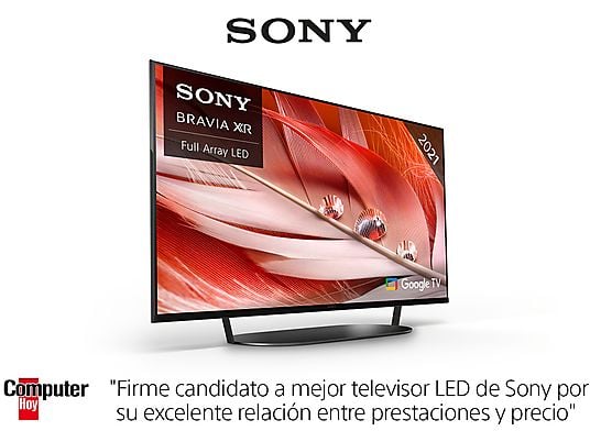 TV LED 55" - Sony 55X92J, Bravia XR, 4K HDR 120Hz, HDMI 2.1, Smart TV, Dolby Atmos, Perfecto para PS5, Negro
