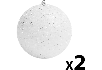 FAMILY CHRISTMAS 58221D Dekor hógömb - akasztható - 10 cm - 2 db / csomag