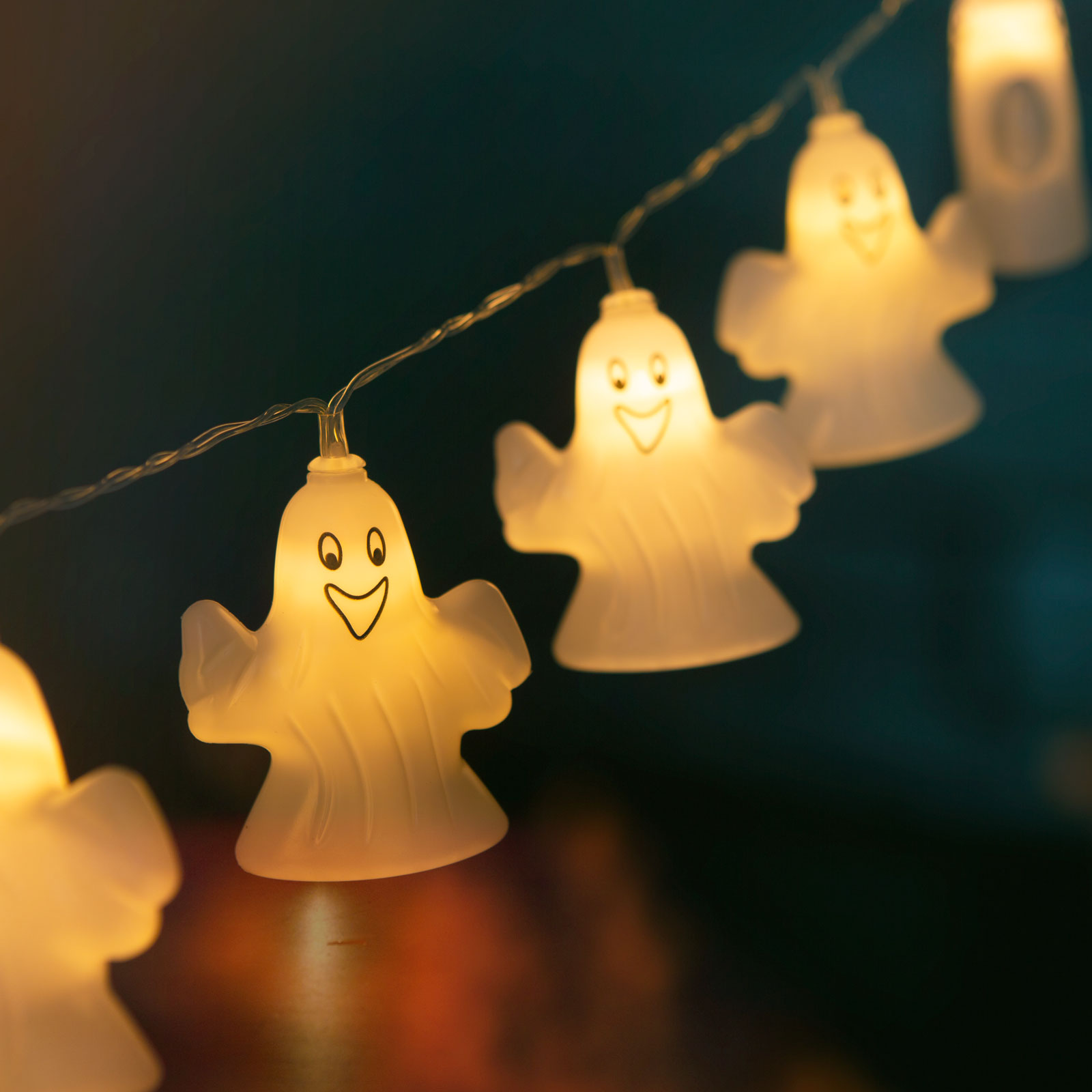 FAMILY DECOR 58222B LED fényfüzér - szellem 10 1,1 m 3 x AA