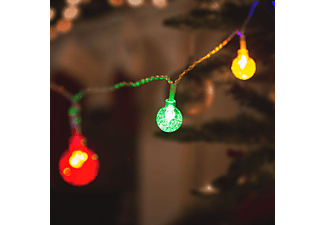 FAMILY CHRISTMAS 58223A LED fényfüzér - gömb - 20 RGB LED - 2,3 m - színes - 3 x AA