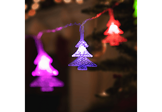FAMILY CHRISTMAS 58223B LED fényfüzér - fenyőfa - 20 színes LED - 2,3 m - 3 x AA