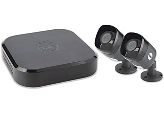 YALE CCTV szett, 4 csatornás központi egység + 2 db  vezetékes kamera (SV-4C-2ABFX)
