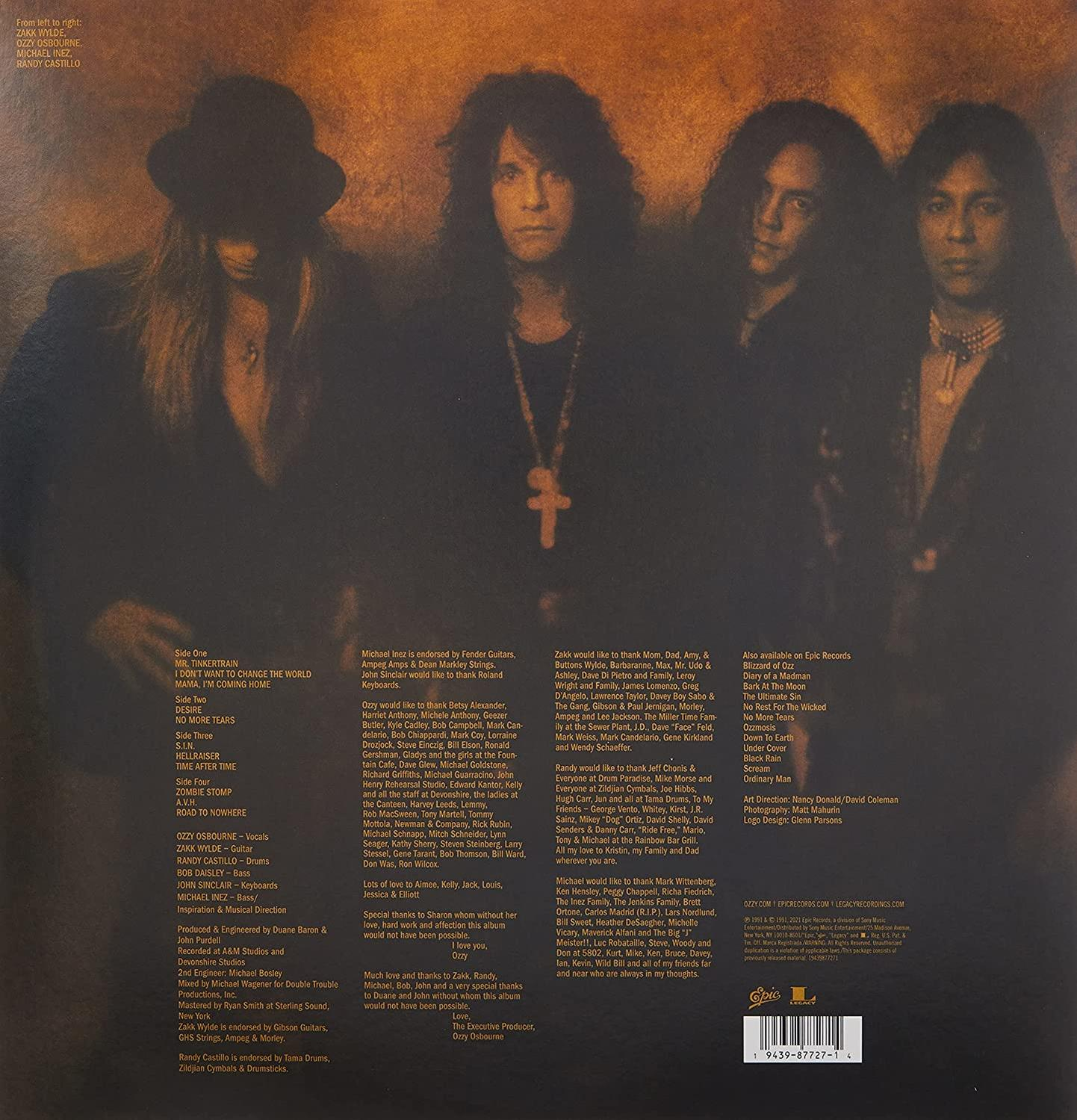 Albumcover mit vier langhaarigen Männern mit Text und Bandnamen.