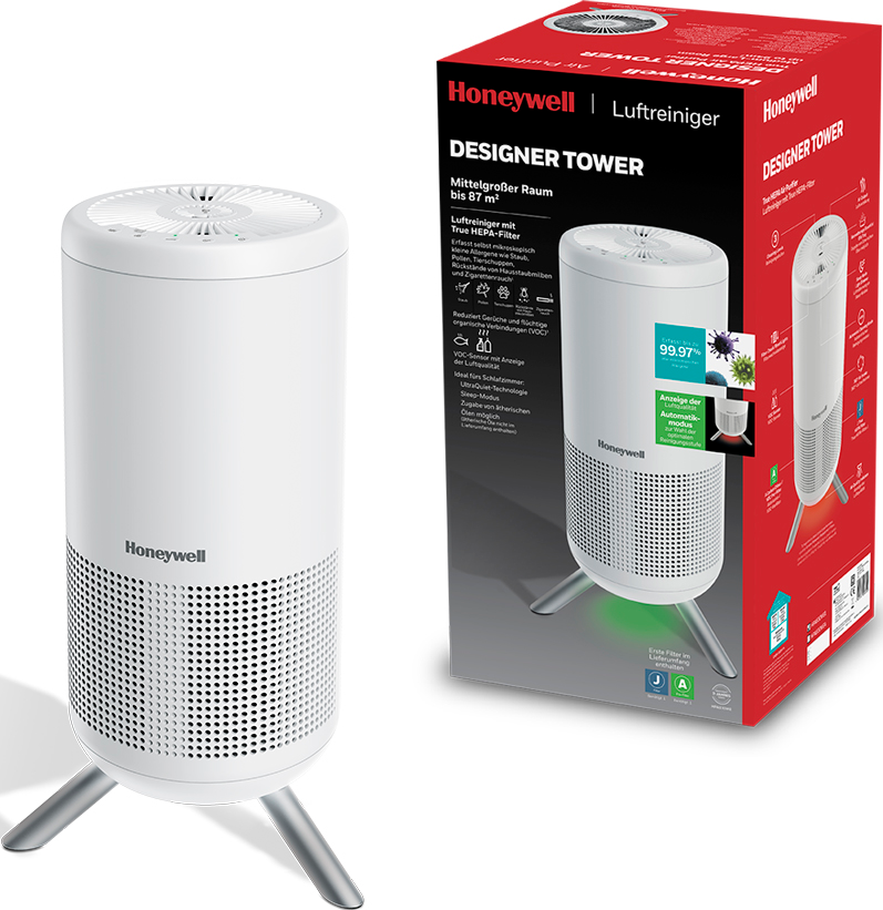 HONEYWELL HPA830WE - Luftreiniger (87 m², Weiss)