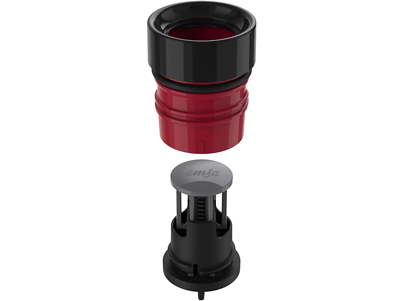 EMSA N31109 Bludrop Color Trinkflasche Schwarz