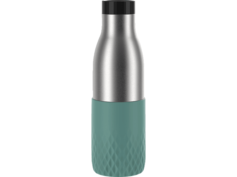 Sleeve Edelstahl/Grün N31106 Bludrop Trinkflasche EMSA