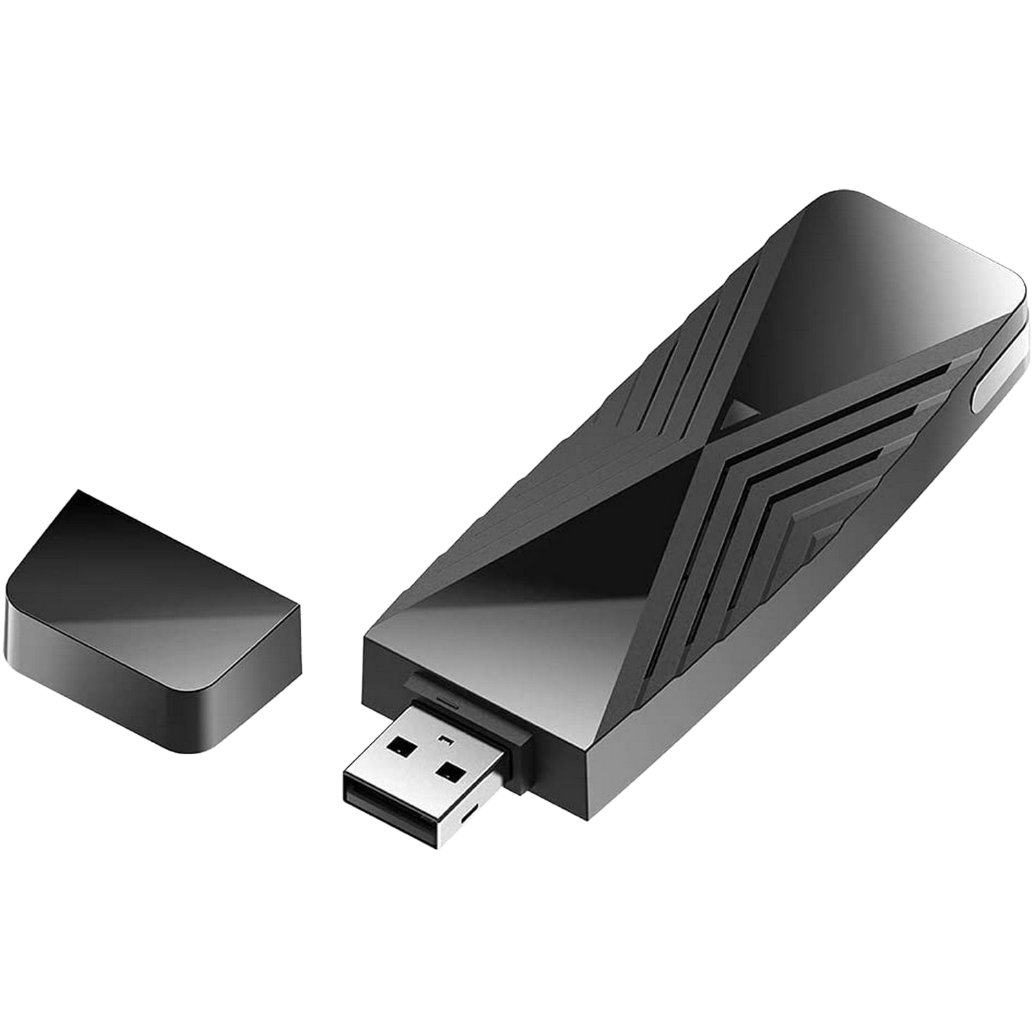 Adaptador Wi-Fi USB - D-Link DWA-X1850, Velocidad transferencia 1800 Mbps, USB 2.0, Doble Banda, 5 GHz, Negro