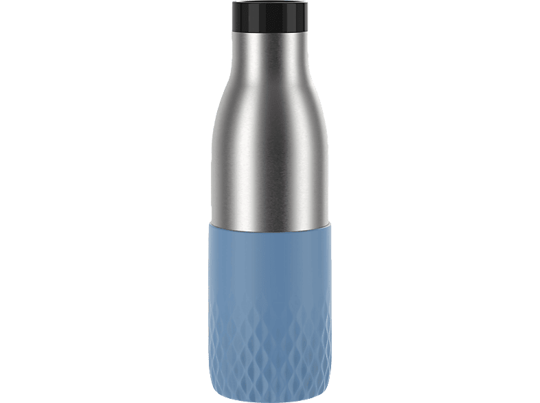 EMSA N31107 Bludrop Sleeve Trinkflasche Edelstahl/Blau
