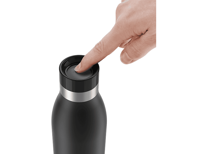 EMSA N31101 Bludrop Color Trinkflasche Schwarz