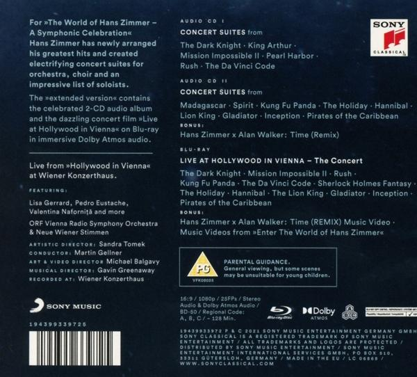 CD-tok hátulja koncertről szóló szöveggel és szülői figyelmeztetéssel.