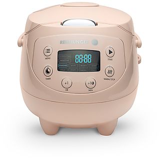 REISHUNGER Digitaler Mini Reiskocher 0.6l, Pink