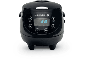 REISHUNGER Digitaler Mini Reiskocher 0.6l, Schwarz