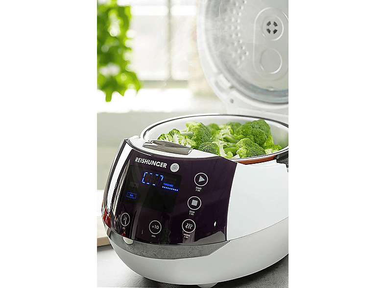 Reishunger Digitaler Reiskocher (860 Watt, 1,5 l, Weiß) — Foto 2 von 5