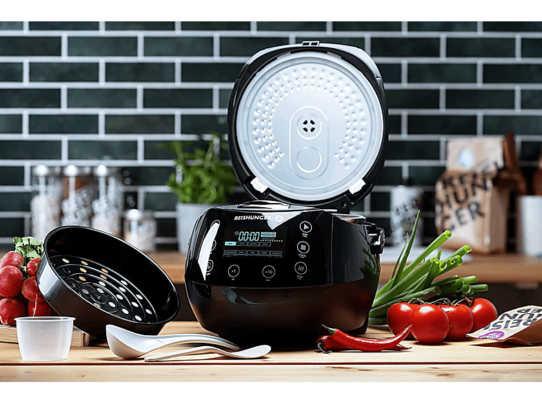 Reishunger Digitaler Reiskocher (860 Watt, 1,5 l, Schwarz) — Foto 2 von 4