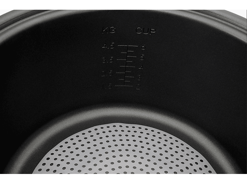 Reishunger Gastronomie Reiskocher Edelstahl 5.8l Reiskocher (1900 Watt, 5,8 l, Silber) — Foto 4 von 5