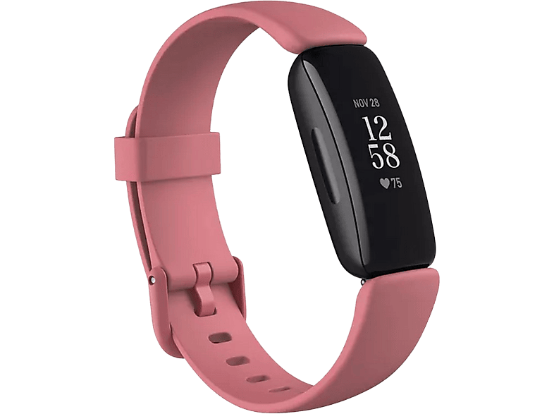Pulsera de actividad - Fitbit Inspire 2, Rosa Pomelo, Frecuencia Cardiaca 24/7, 10 días batería