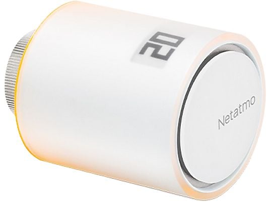 Válvula termostática - Netatmo NAV-ES, Accesorio del termostato, Control remoto vía App, Regulación inteligente, Blanco