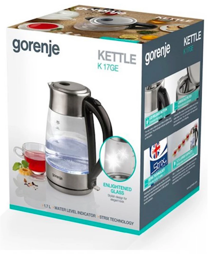 GORENJE K17GE Üveg vízforraló, 1.7l