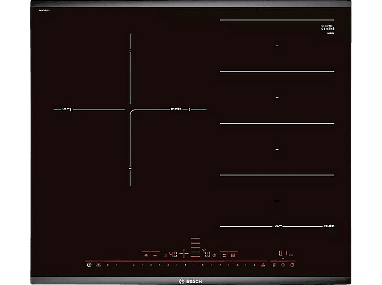 Bosch PID975N24E. Placa inducción marco premium 5 zonas 90 cm 