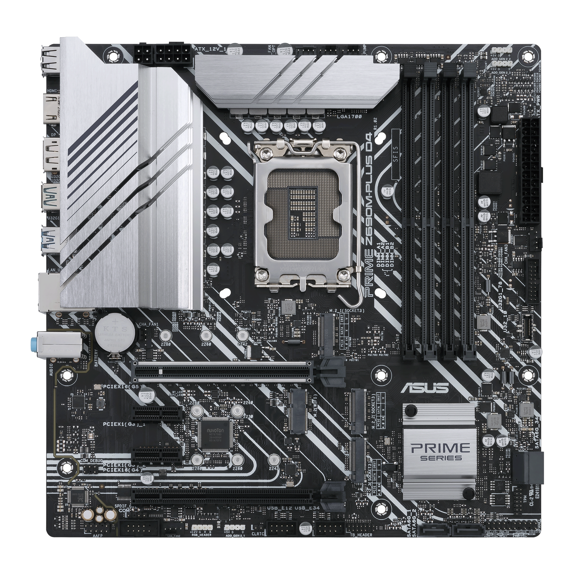 ASUS PRIME Z690M-PLUS D4 Mainboard Schwarz