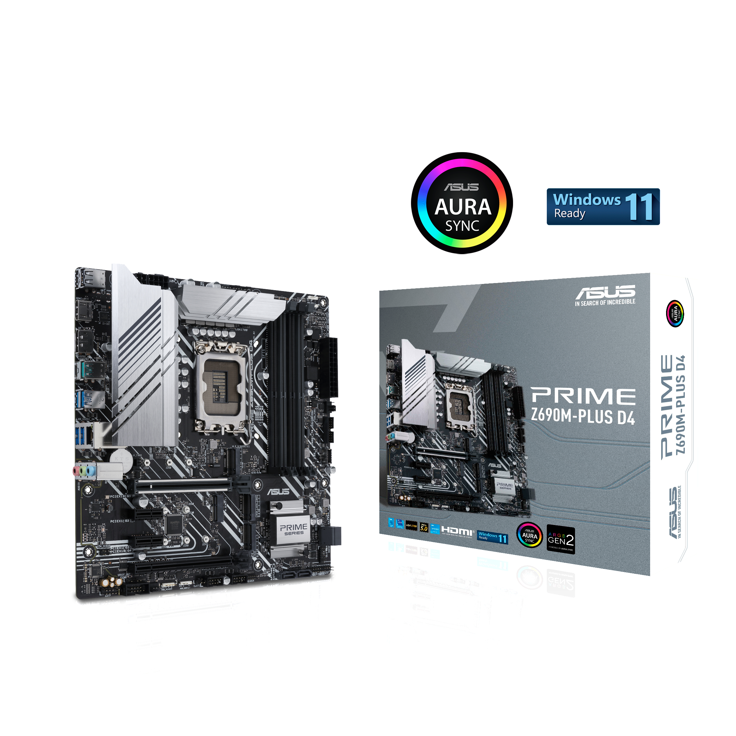 ASUS PRIME Z690M-PLUS D4 Mainboard Schwarz