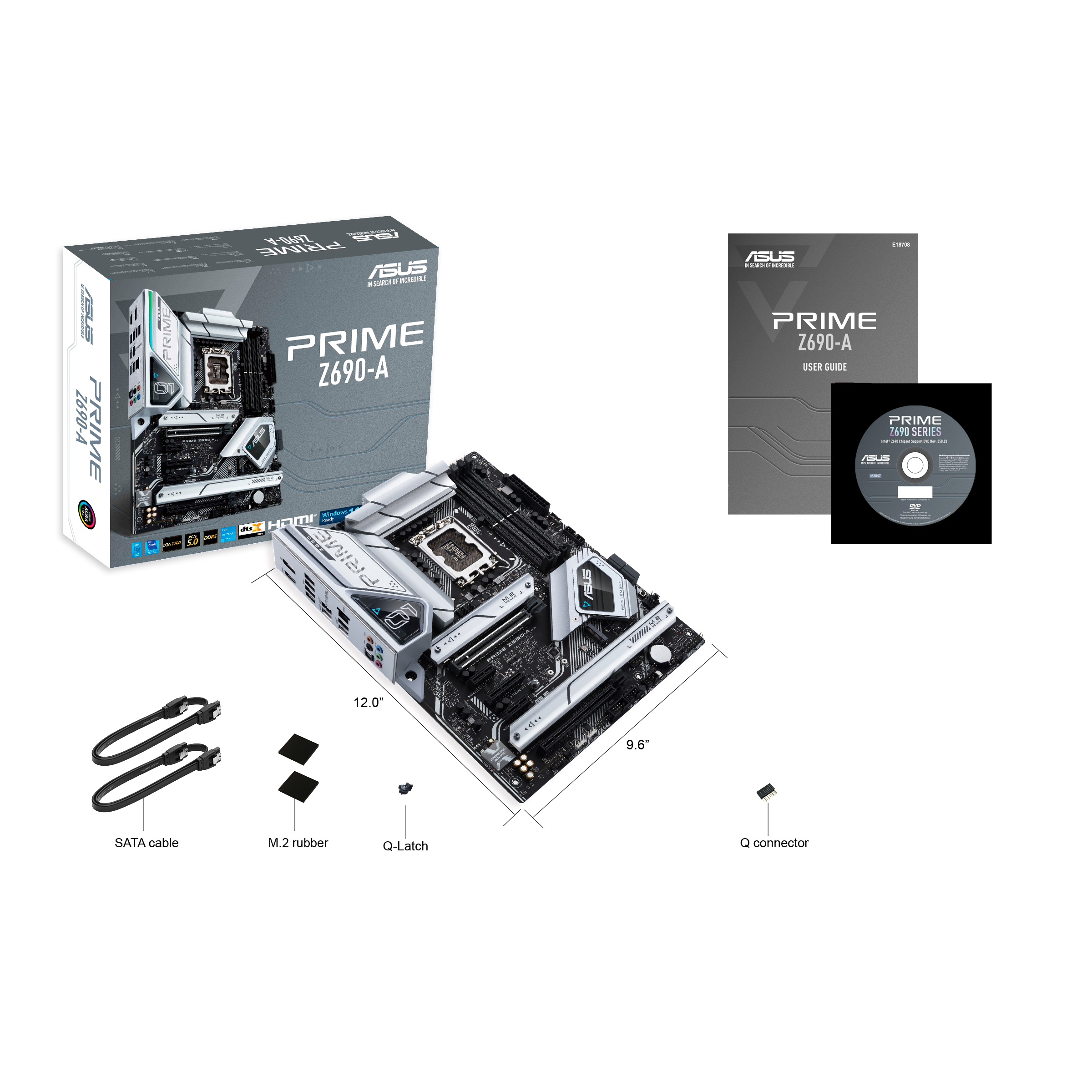 ASUS PRIME Z690-A Mainboard Schwarz