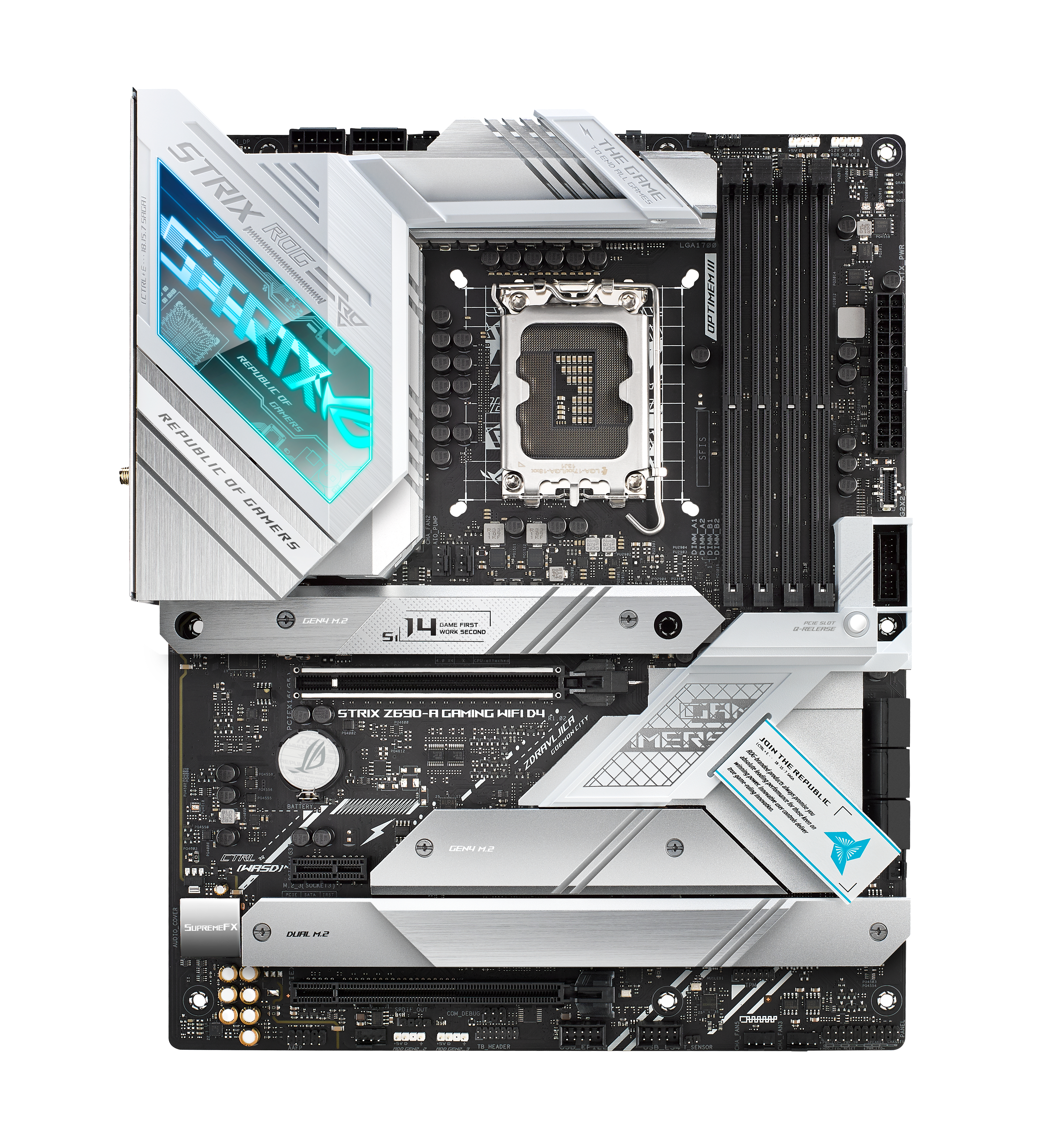ASUS ROG STRIX Z690-A GAMING WIFI D4 Mainboard Schwarz