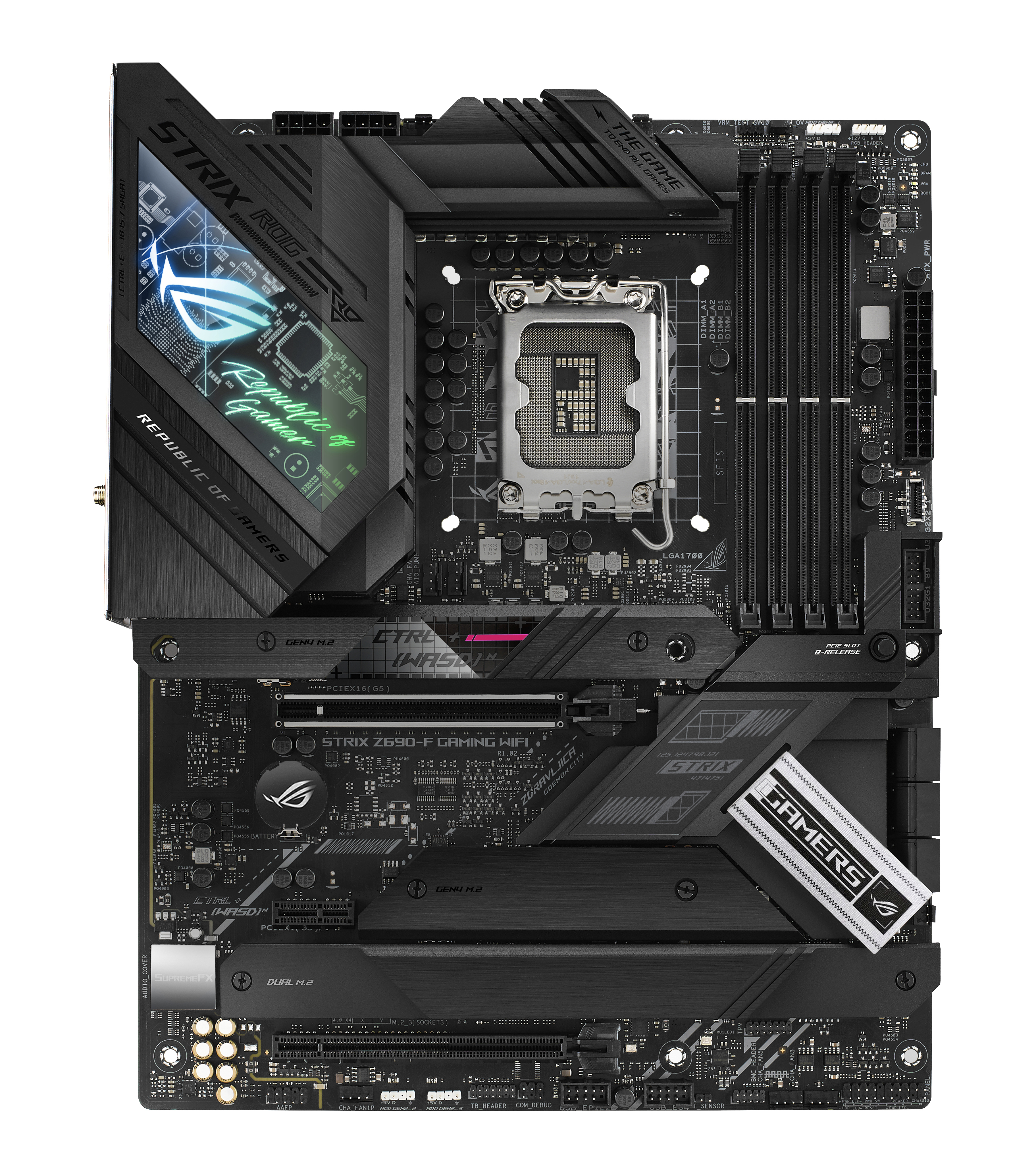 ASUS ROG STRIX Z690-F GAMING WIFI Mainboard Schwarz