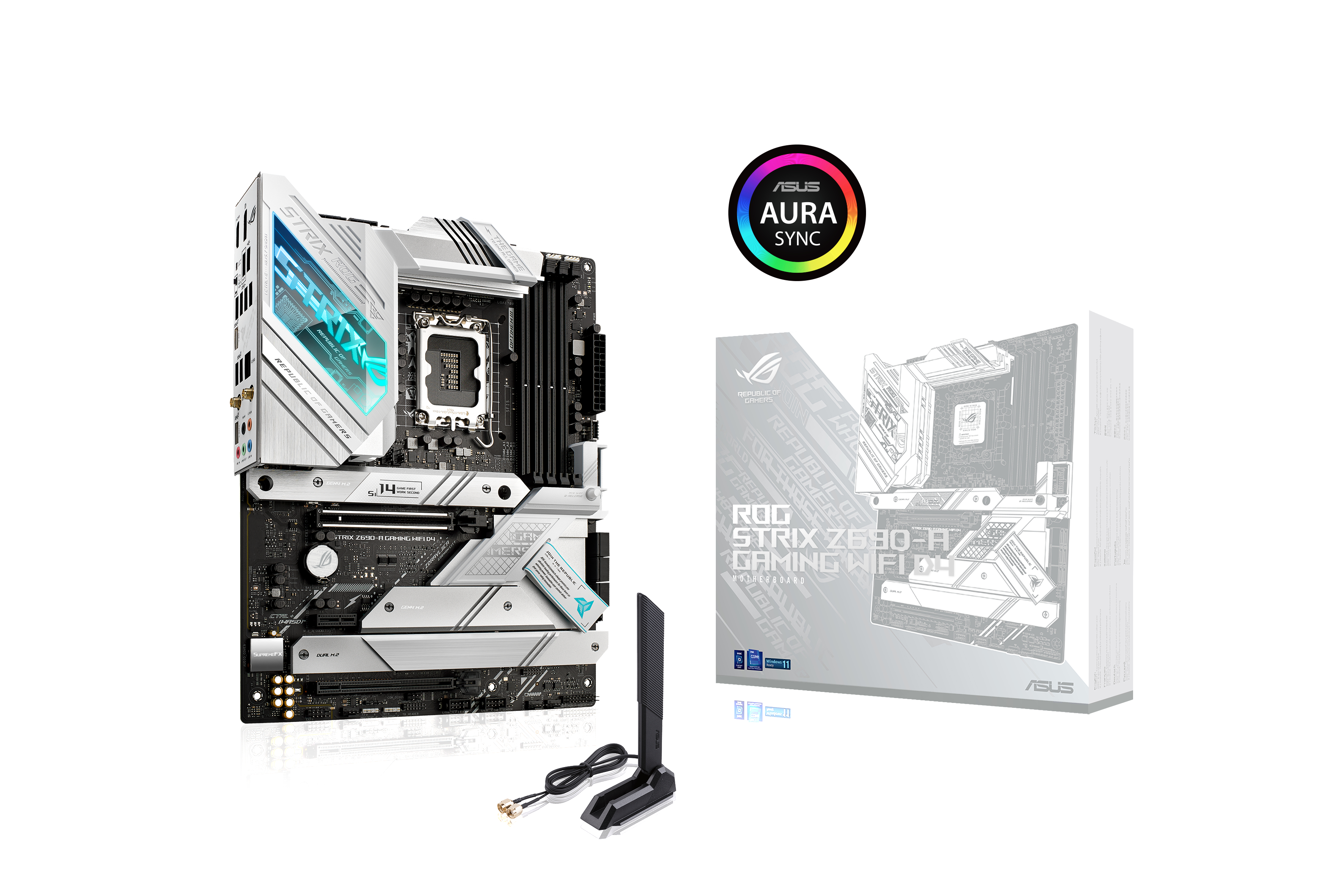ASUS ROG STRIX Z690-A GAMING WIFI D4 Mainboard Schwarz