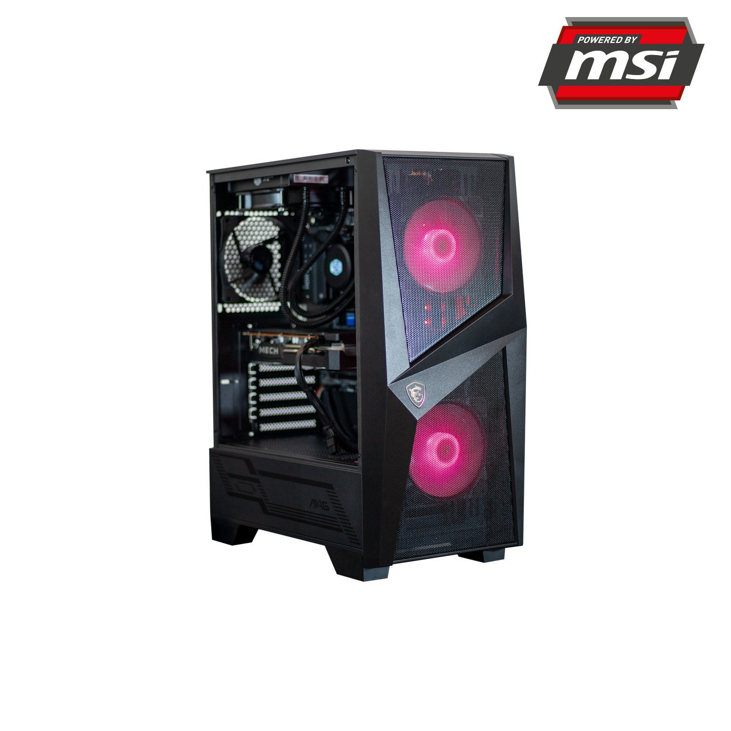 PC gaming PC Clon Powered by MSI B450, AMD Ryzen™ 3700X, 16GB RAM,  512GB SSD, RX6600XT, Sin sistema operativo